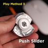Focus Tool Edc Fidgeting 3-In-1 Fidgeting Plaything Magnetic Spinner Push Play Gadget Stress Ease For Anxiety Kids Adults