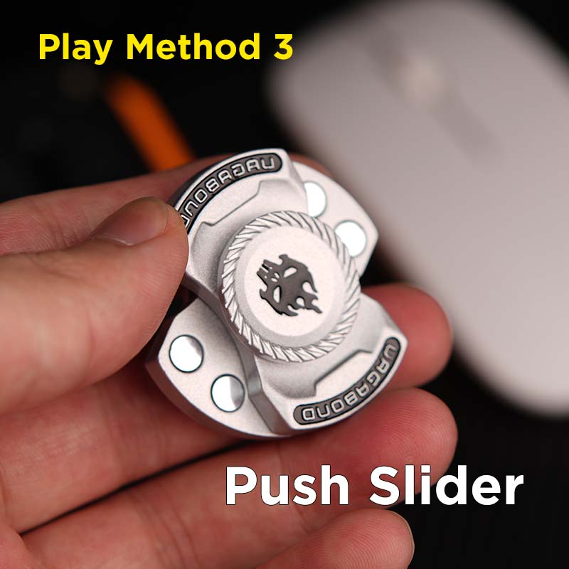Focus Tool Edc Fidgeting 3-In-1 Fidgeting Plaything Magnetic Spinner Push Play Gadget Stress Ease For Anxiety Kids Adults