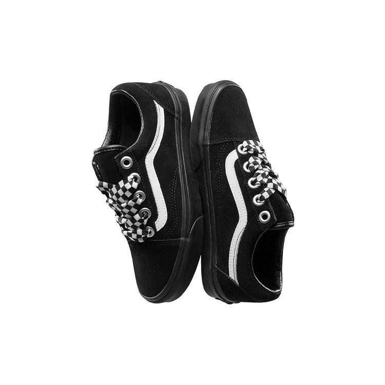 Vans Old Skool Low Top Casual Sneakers Womens Black And White VN0A38G1VR1