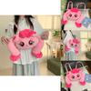 Girls Plush Pony Backpack With Zipper Closure For Daily Casual Use