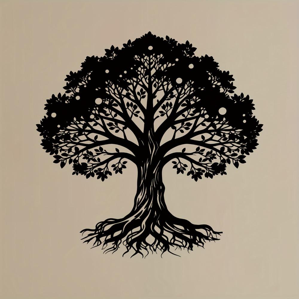 Life Tree Metal Wall Art 23.62 Inch Iron Decor for Living Room Outdoor Christmas Birthday Gift 1pc