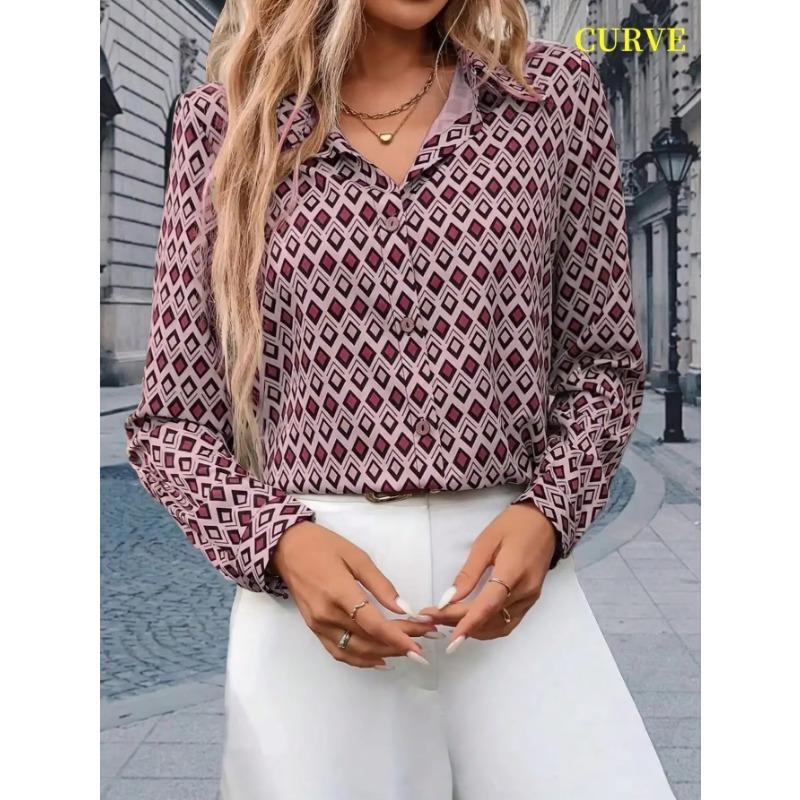 Elegant Long Sleeve Women Shirts Casual Loose Large Size Shirts Women Fashion Tops Women