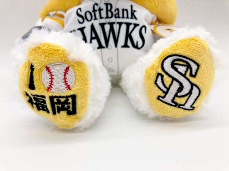 Local Bear Fukuoka SoftBank Hawks Harry (Home) Plush Toy S by Fujini Makoto [Fukuoka Limited]