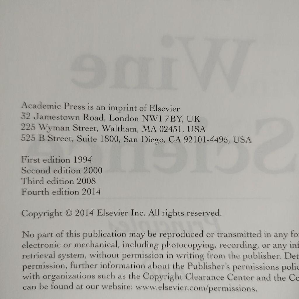 [USED] Wine Science Principles and Applications