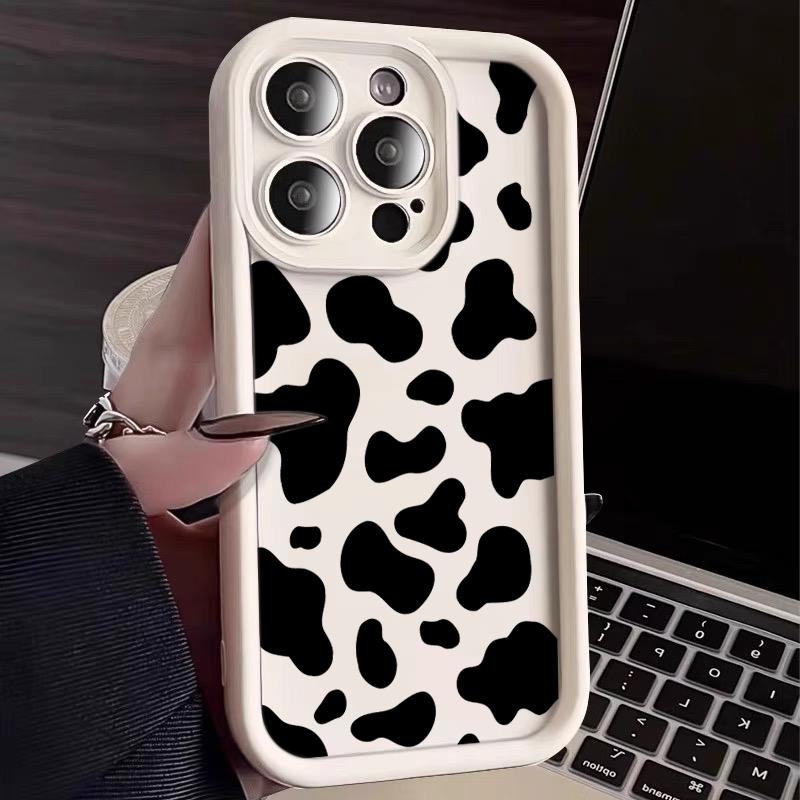 Fashion INS Black Leopard Print Laser Case For iPhone 17Pro 16 15 14 11 12 13 Pro Max 17 Pro 7 8 Plus Shockproof Silicone Funda