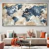 1 Stück Leinwand Poster Vintage Kunst Weltkarte Poster Dekoration Wandkunst Poster Schlafzimmer Wohnzimmer Flur Wanddekoration Ideales Geschenk
