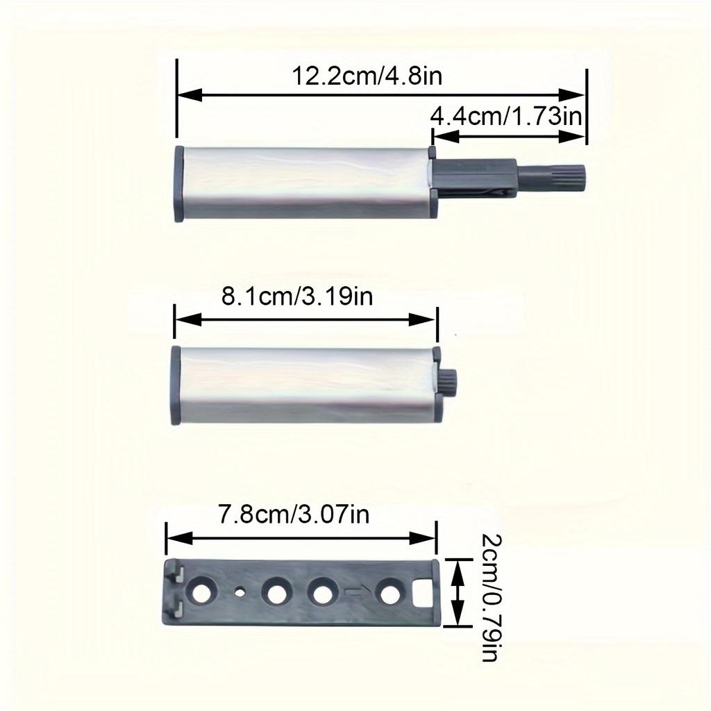 2pcs Cabinet Push Lock, Cabinet Hardware Push Touch Lock, Kitchen Door Push Release Lock, For Drawer Closing Push Buckle