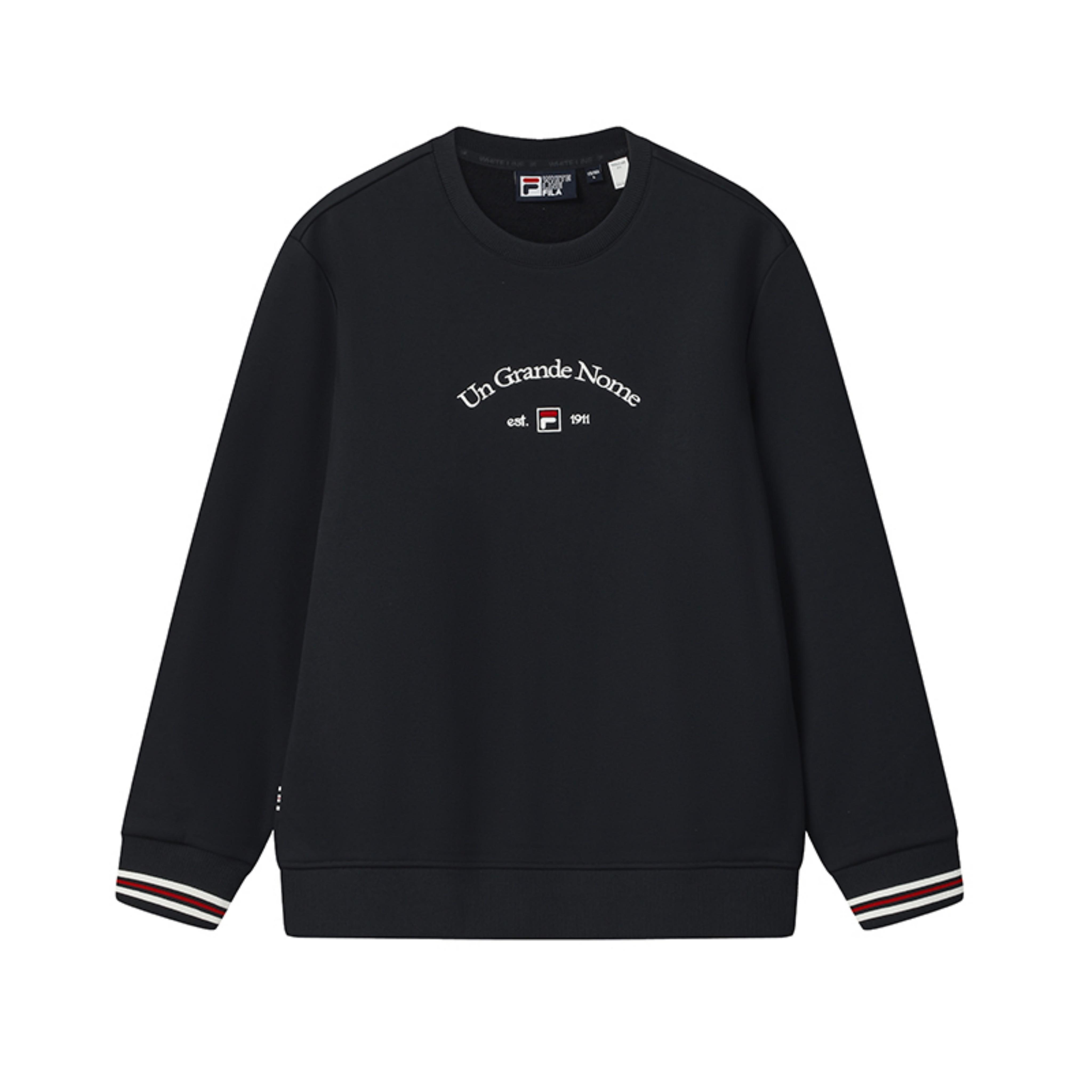 

FILA Heritage Fleece Lined Classic Trendy Comfortable Versatile Pullover Sweatshirt Men sweatshirt Legendary-Blue F11M548204FNV XXXL