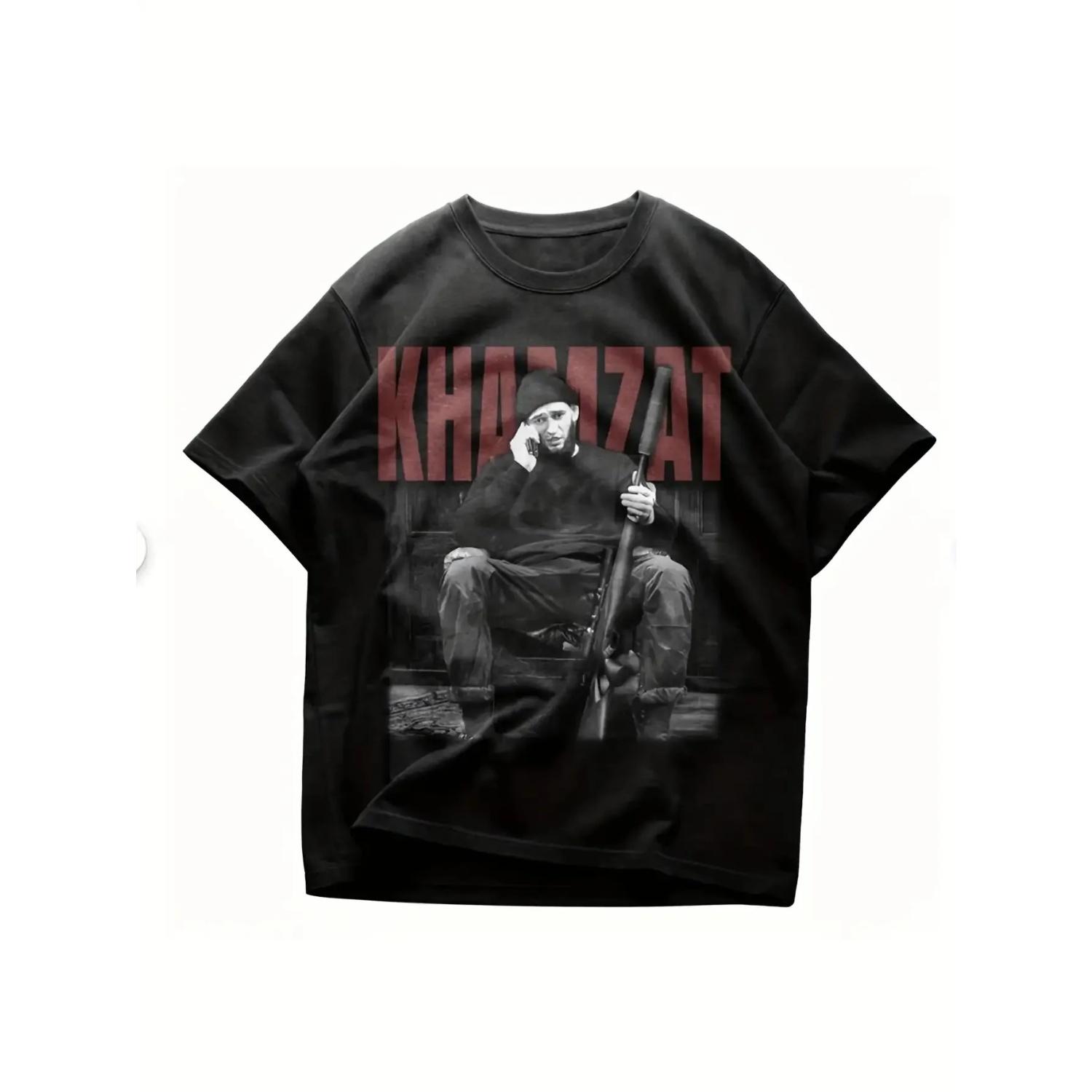 

Kamzat Chimayev MMA Warrior Pattern T-shirt - Retro 90s Design Suitable for Everyone Fighting Clothing, Fighting Sports Clothing XXXXXL чорний