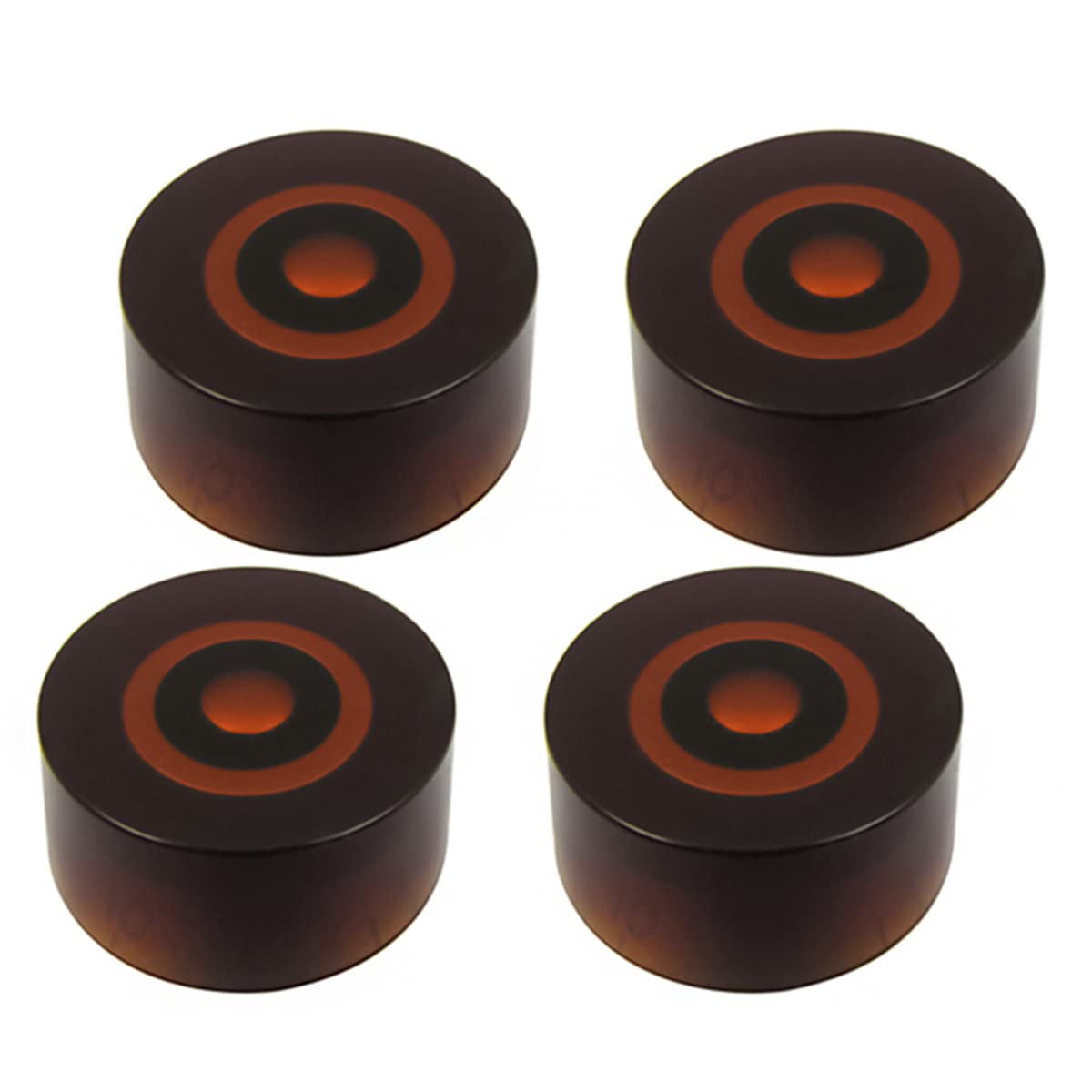 

FLEOR Amber Guitar Knobs Top Hat Volume Tone Speed Control Knobs for Epiphone Les Paul Style Electric Guitar Parts 4pcs - бурштин