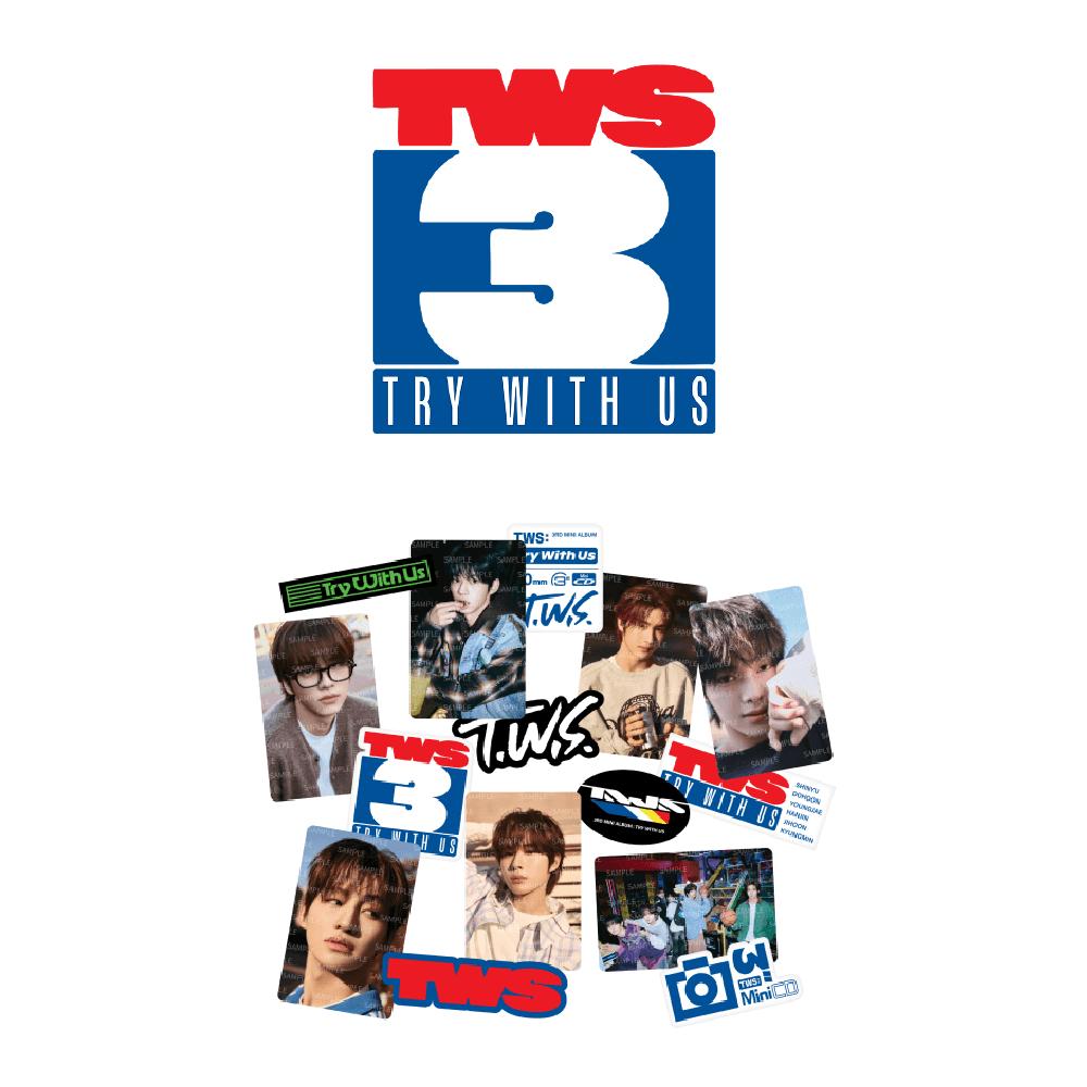 Pre-order TWS 3rd Mini Album TRY WITH US Photo Card Sticker Set