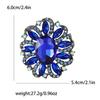 Fashion Creative Alloy Rhinestone Medium Glass Brooch Versatile Exquisite Women'S Clothing Brooch Ornament Pin