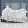 Universal Cartoon Motorcycle Cover: Four Seasons Dustproof, Sunscreen, Transparent PEVA, Rainproof Protection for Electric Bikes.