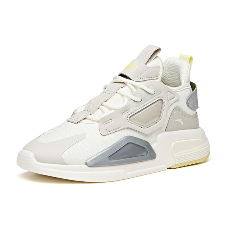Anta Low-Top Running Shoes Women's White Gray Sneakers