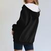 Women's Fashion Long-sleeved Zipper Hoodie Jacket
