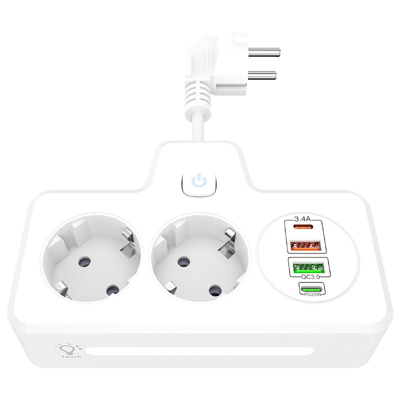 Steckdosenleiste EU AC Steckdose Multiprise Smart Home Erweiterung Elektrischer Adapter Wandstecker Konverter