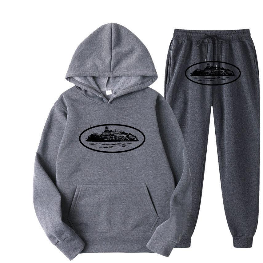 Trendy Street Loose Hoodie Set Brand Hip Hop Skateboarding Casual Men's