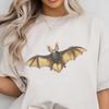 Flying Bat Shirt, Comfort Colors, Vintage Art Tee, Witch Vibe, Science Gift, Halloween Shirt, Best Friend Gift, Goth Shirt, Vampire Shirt