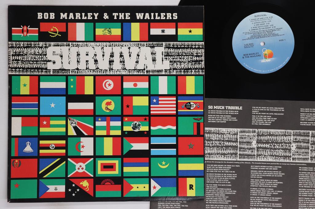 LP Record BOB MARLEY & THE WAILERS - Survival ILPS9542 ISLAND RECORDS 1979 US Reggae, Ska & Dub Used