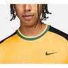 Nike Court Advantage Logo Color Block Round Neck Tennis T-Shirt Men Tops Laser-Orange FD5320-845