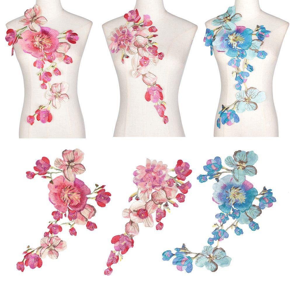 Fabric Lace Wedding Clothes Patch Embroidered Collar Dress Applique Flower Neckline