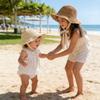 Baby Girl Cap 43-53cm 0-6 Years Children Panama Hat Lace Baby Hat Summer Straw Bow Beach Baby Sun Hats and Caps for Kids 1PC