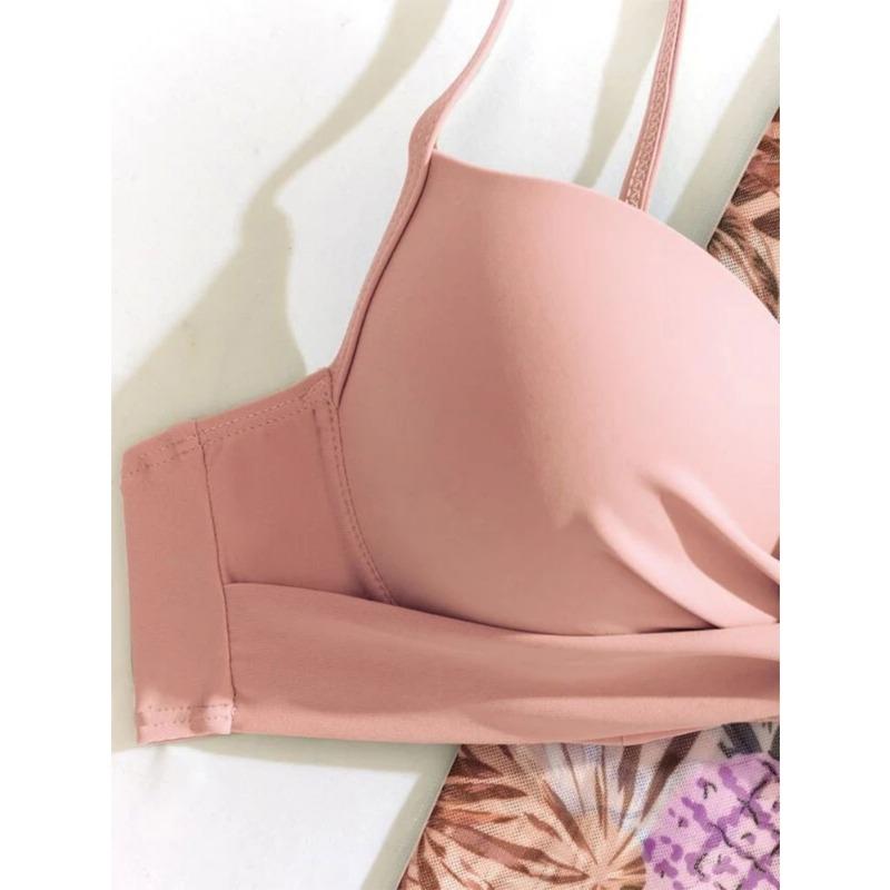 Women Sexy European Style Three Piece Split Bikini With Cover Up Swimsuit