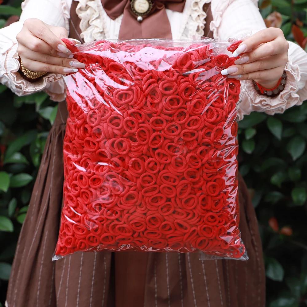 

50 шт. Детские эластичные резинки для волос Аксессуары для волос для девочек Мини разноцветные нейлоновые резинки для волос Детский держатель для хвостика Скранчи Головная веревка