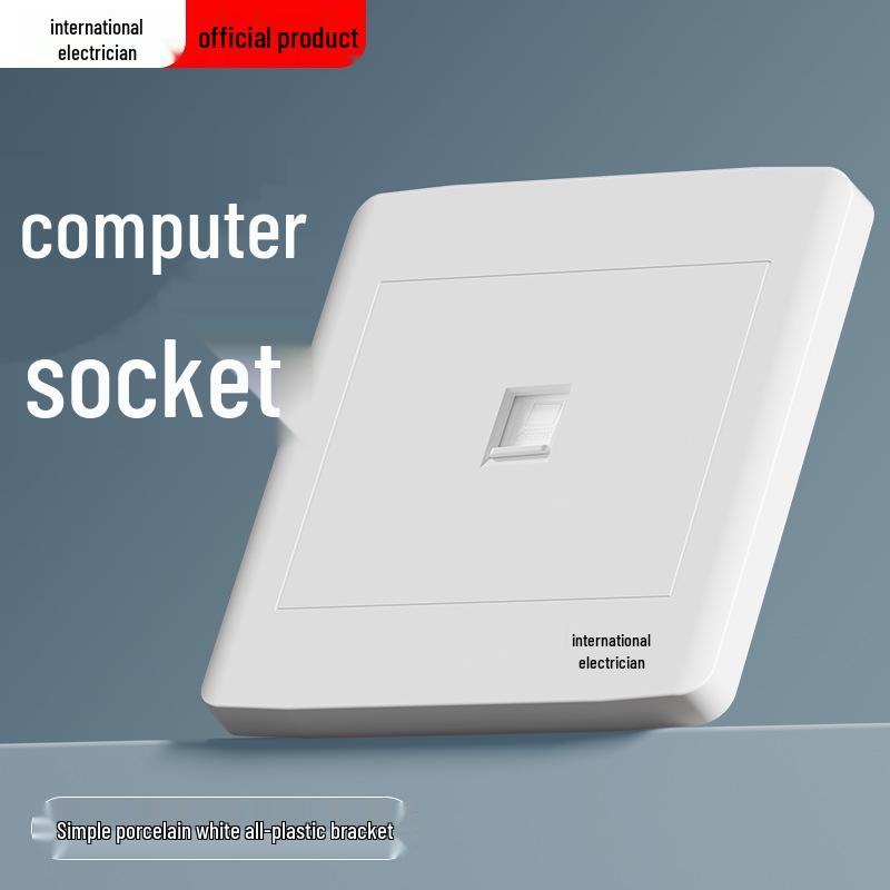 Gold 86 Typ Elektrische Nachttischlampe Wandschalterpanel mit Einzel-/Doppelsteuerung und Fünflochsteckdose