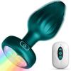 Anal Plug Adult Sex Toys 10 Modes Vibrating Butt Plug LED Colorful Light Up Remote Control for Prostate Massage Adult Toys