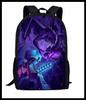 Student Schoolbag Cartoon Backpack Set 3D Digital Printing Backpack