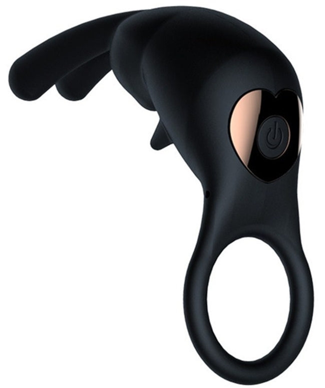 Cockring vibrant Good Rabbit 25mm Noir - Generique - Anneaux Vibrants