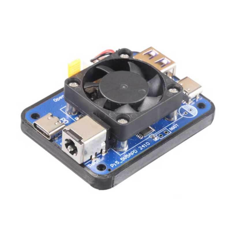 Raspberry Pi 5 Power Module, 5V 5A, 27W, Dual Input/Output, PD Induction, Wide Voltage, USB & DC for Jetson