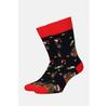 Lancerto Long Holiday Socks with Bears and Stars