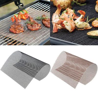 Antihaftbeschichtetes, hochtemperaturbeständiges Grillrost-Pad, Grillnetz, wiederverwendbar, leicht zu reinigen, Kochpads, Back-Grill-Werkzeug