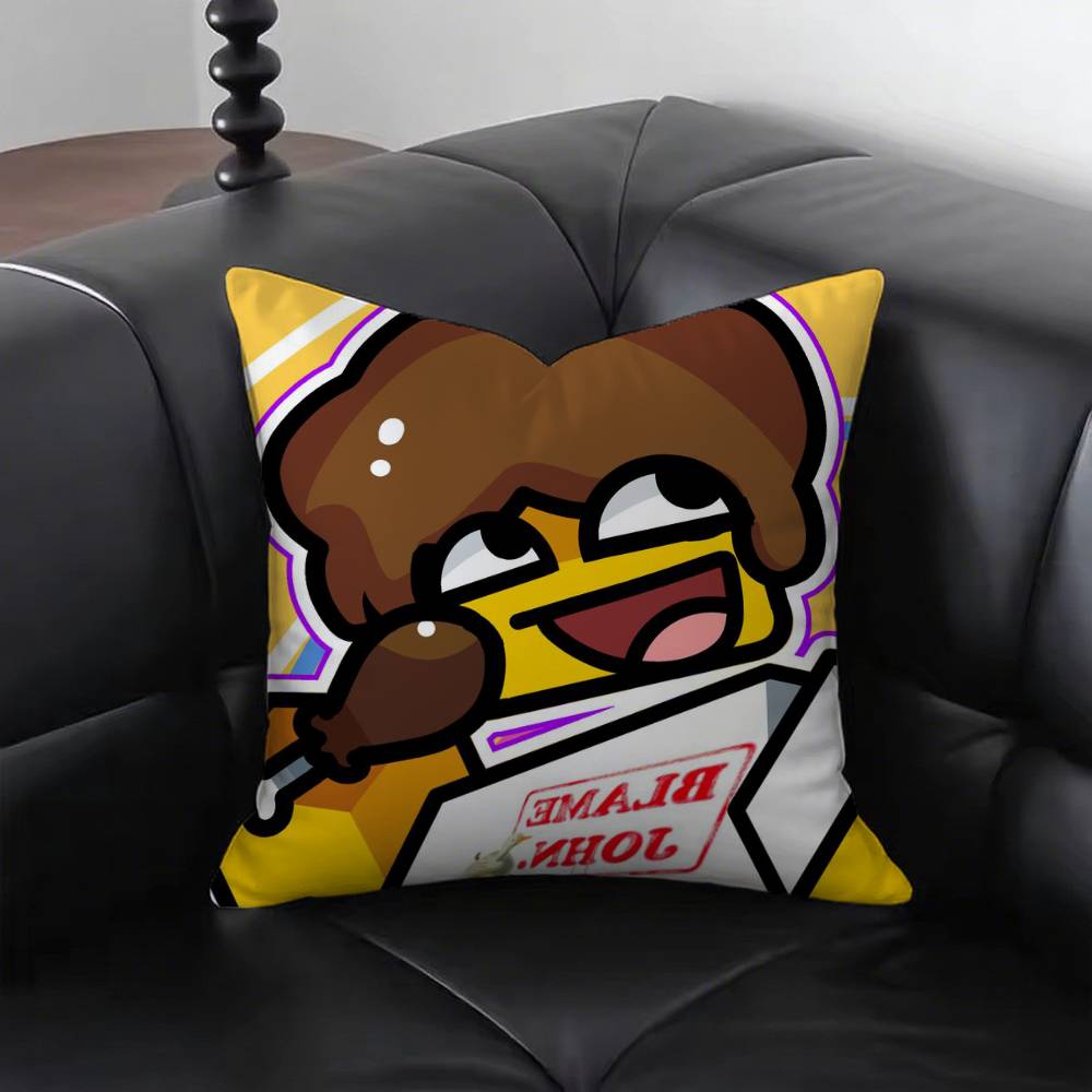I Love Fried Chicken Shedletsky Pillow Case Fashion Square Pillowcase Bedroom Sofa Room Ins Decoration Leisure 40x40cm16x16in