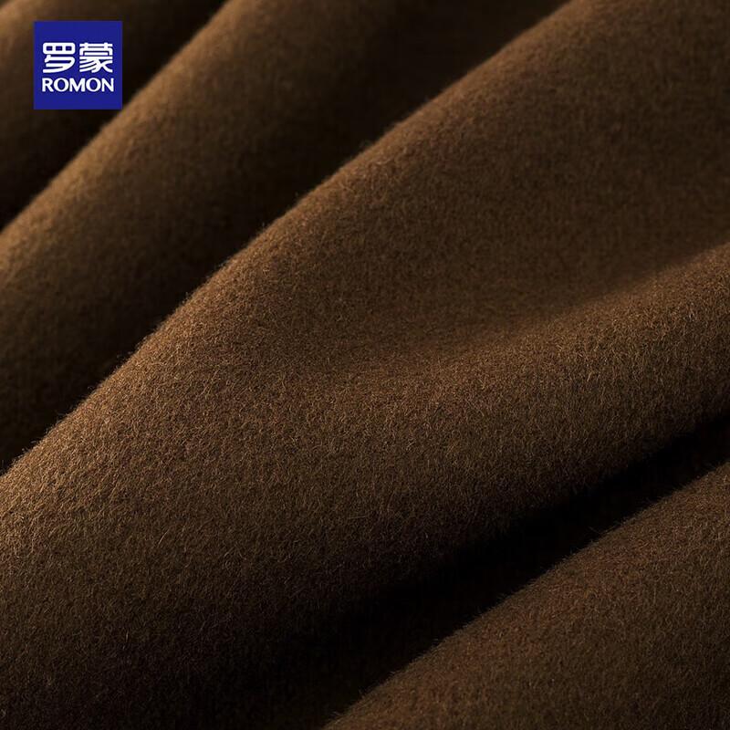 ROMON Men's Mid-Length Slim-Fit Double-Faced Wool Coat