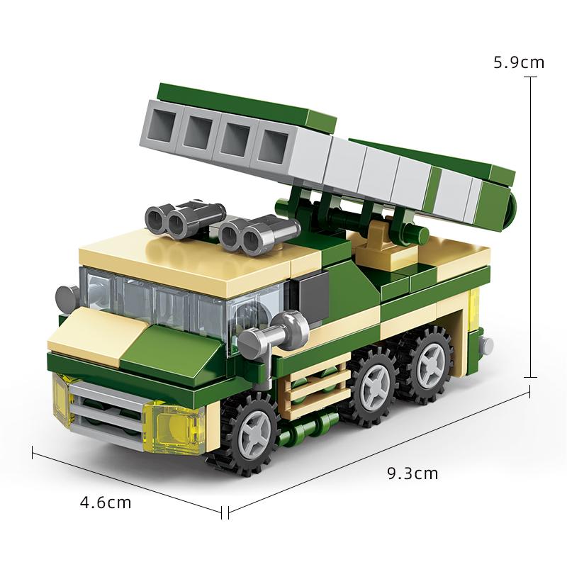 MOC Tank Anti Aircraft Guns Anti-Aircraft Missile Fighter Jets War Military City Vehicle Car Building Blocks Model Bricks Sets