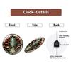 Educational 30x30cm Round Glass Wall Clock for Classroom Use with Clear Markings