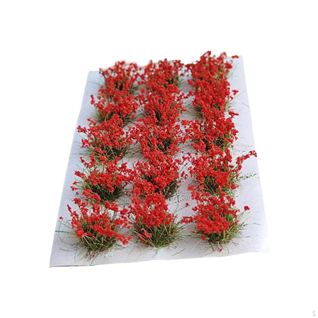 DIY Miniature Flower Cluster Artificial Model Grass Multicolor Decor Vegetation groups Tufts