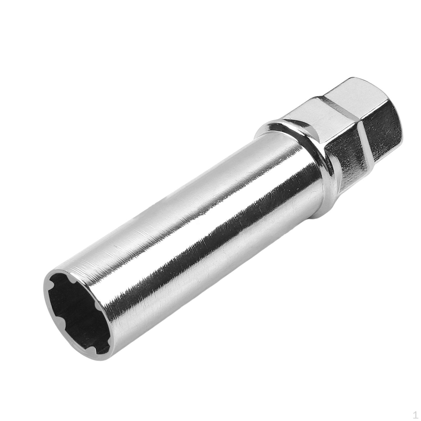 

Гайковерт Привод Тюнер Ключ Инструмент Сверхмощный Блокировка Колеса Прочная Замена Silver_6 Point Splines