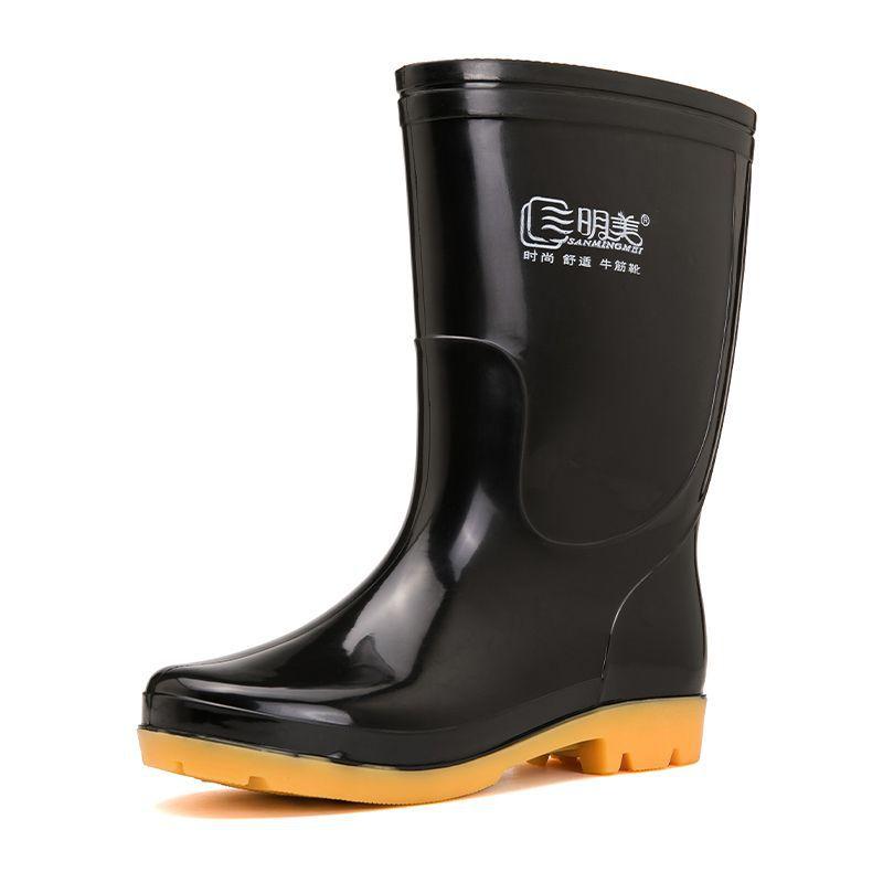 

Обувь для дождя обувь для воды сапоги для воды сапоги для дождя мужские ботинки для защиты от говяжьих сухожилий средняя и высокая обувь для строительства обувь для защиты от дождя 44