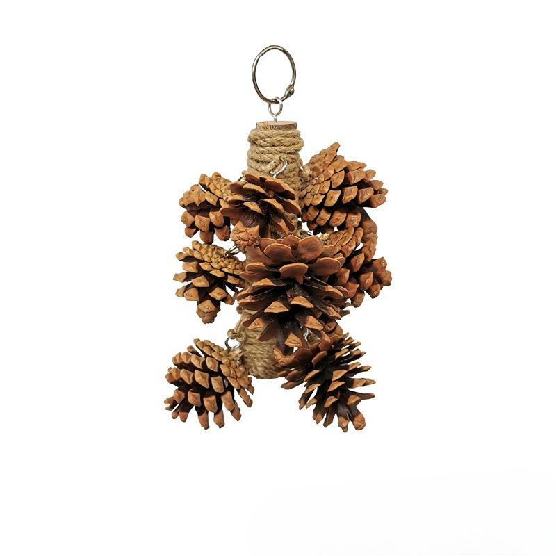 

Parrot Stand, Pinecone Chewing String, Tiger Skin Peony, Pinecone Ball Entertainment Swing, Bird Stand, Ladder, Parrot Toy Small Bagged