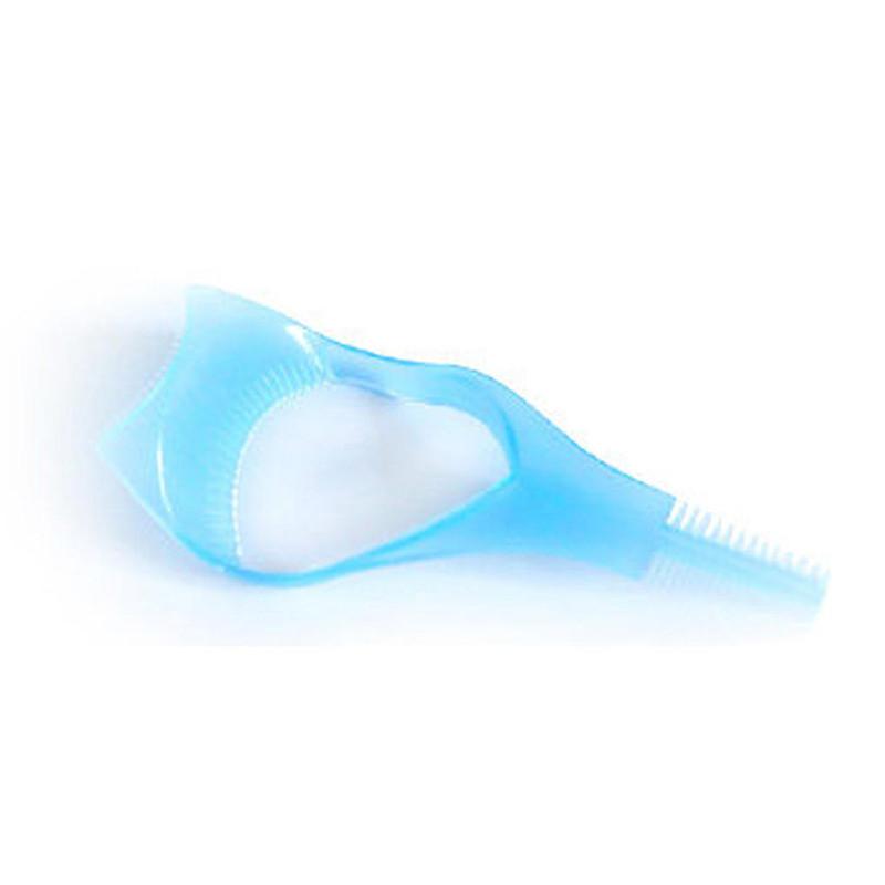 

3 в 1 Кристальная Леди Аппликатор Туши Направляющий Инструмент Расческа для Склеенных Ресниц Макияж Глаза синий