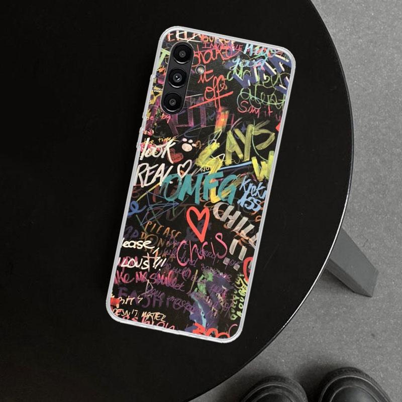 Graffiti Fashion Cool Phone Case Cover for Samsung Galaxy A17 A16 A26 A36 A56 A57 A37 A15 A25 A35 A55 A14 A24 A34 A54 A13 A23 A3