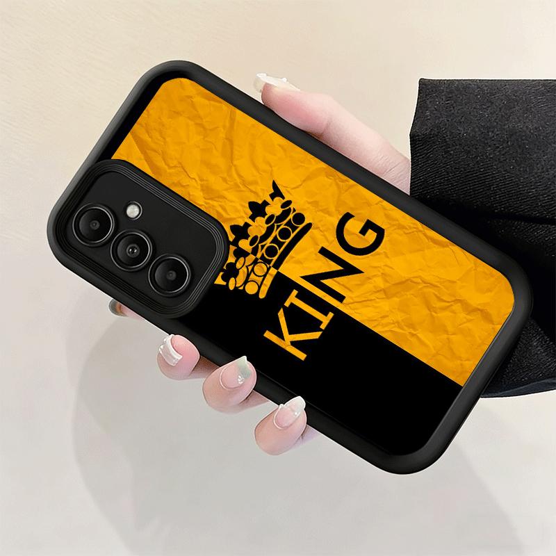 Phone Case for Samsung Galaxy A17 A16 A15 A14 A13 Queen King Couple Theme A56 A36 A26 A55 A35 A25 A54 A34 A24 A53 A33 A23 A07 A0