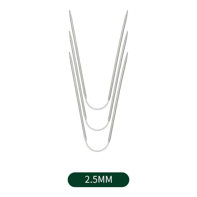 3pcs/Set Circular Knitting Needles Sweater Knitting Needle Tools Small Loop Needle DIY Knitting Needles Kits DIY Tool Accessory
