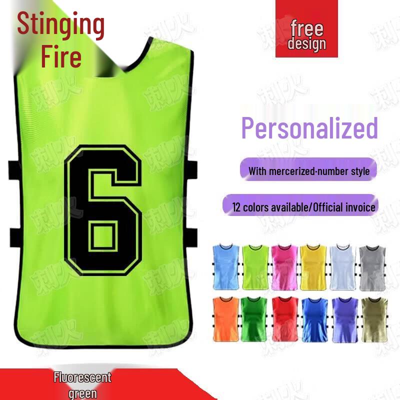 Team Training Vest with Numbers