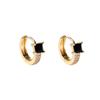 Zirconia Square Sugar Earrings with Ear Cuff - Women's Stylish Accessories
