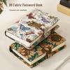 Embroidery Cloth Lockable Notebook with Thick Pages